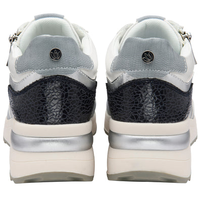 Womens Lotus ULS655 Bianchi Casual Wedge Trainers - Blue Multi