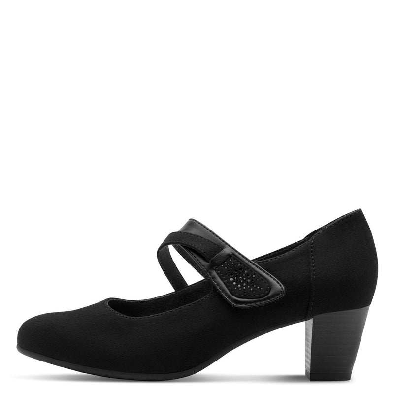 Womens Jana 24464 Block Heels - Black