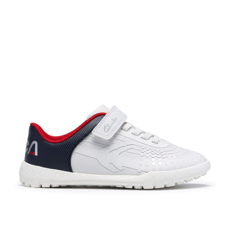 Boys Clarks CICA Goal Kid Football Shoes - White