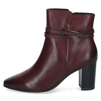 Womens Caprice 25317 Ankle Boots - Bordo