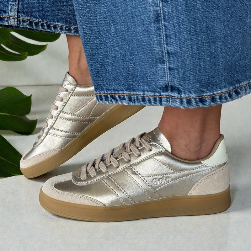 Womens Gola Viper Trainers - Gold