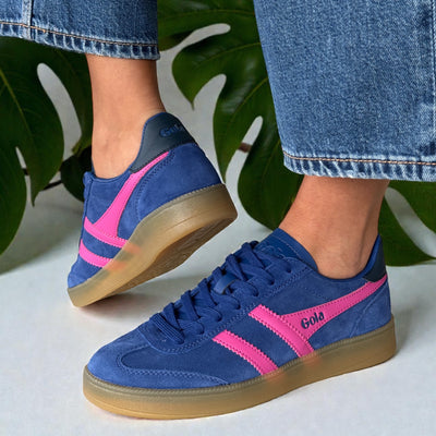 Womens Gola Viper Trainers - Deep Blue