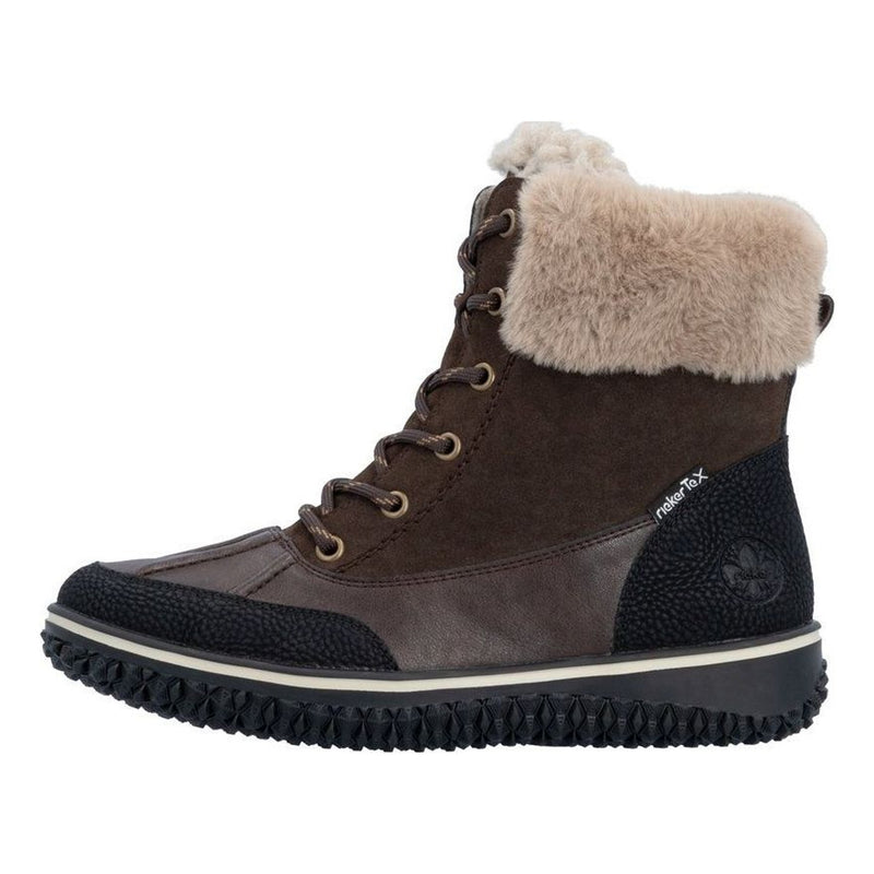 Womens Rieker Z4203 Brown Boots - Brown