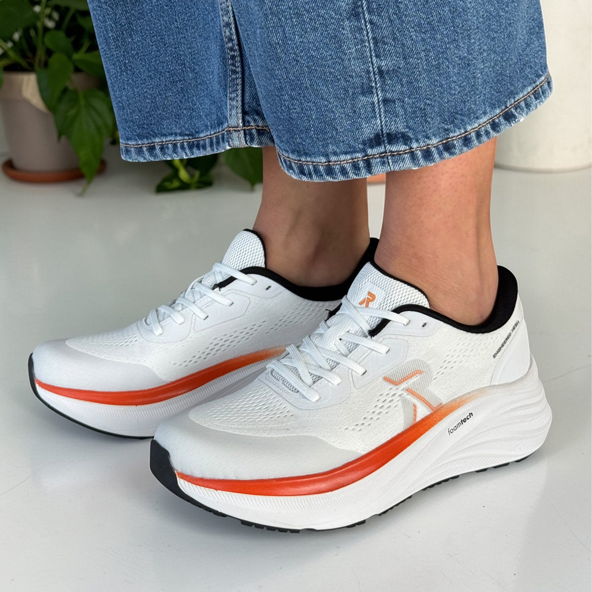 Womens Rieker W4102 White Trainers