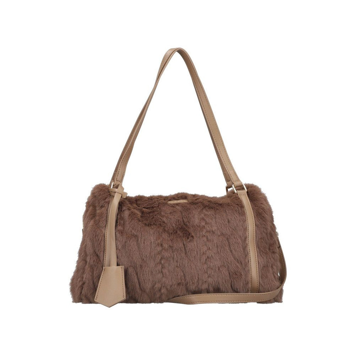 Womens Rieker H1038 Brown Faux Fur Shoulder Bag