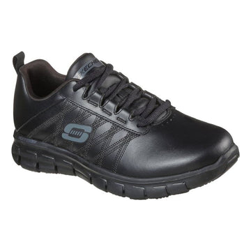 Womens Skechers 76576EC Work: Sure Track - Erath Black Trainers - Black