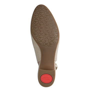 Womens Jana 89500 Beige Heels - Beige Gold