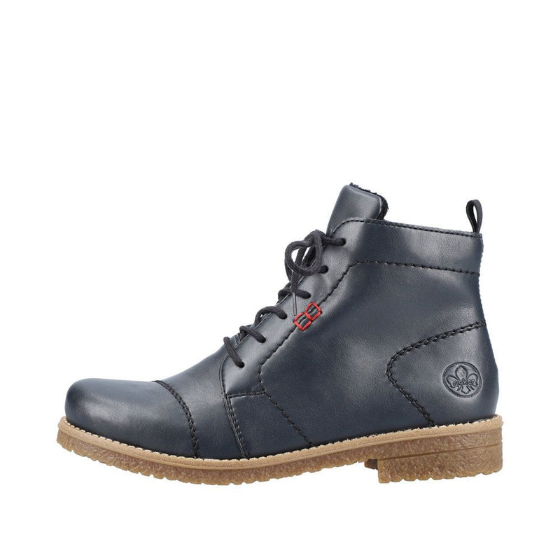 Womens Rieker 73500 Ankle Boots - Ocean