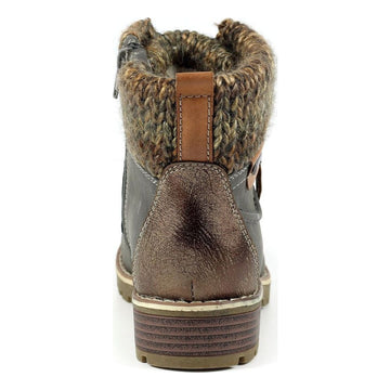 Womens Lunar Millie Waterproof Ankle Boots - Grey