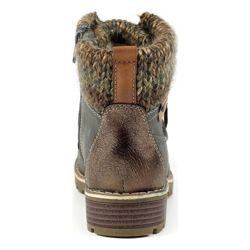 Womens Lunar Millie Waterproof Ankle Boots - Grey