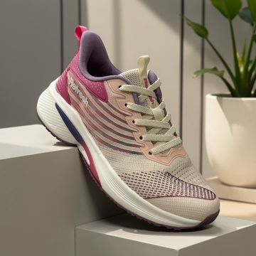 Womens Refresh 175117 Knit Sporty Trainers - Pink