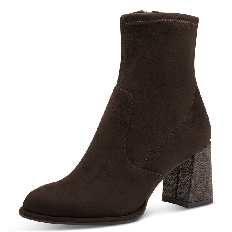 Womens Tamaris 25057 Mocca Comb Ankle Boots - Mocca Comb