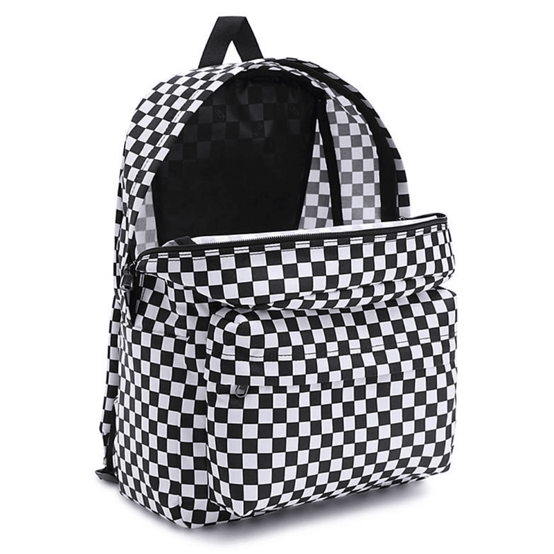 Vans Old Skool Black and White Check Backpack - Checkered