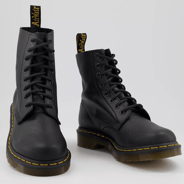 Womens Dr Martens 1460 Pascal Virginia Soft Leather Black Boots - Black