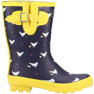 Womens Cotswold Farmyard Mid Chick Wellingtons - Chick