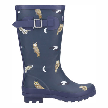 Kids Cotswold Woodland Wellingtons - Owls