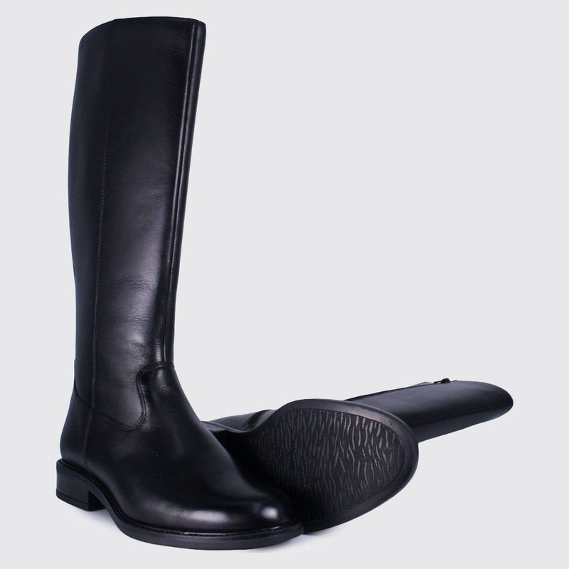 Womens Dubarry Cadence Leather Long Boots - Black
