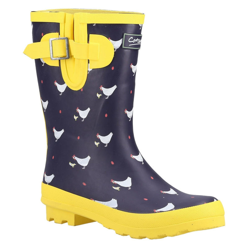 Womens Cotswold Farmyard Mid Chick Wellingtons - Chick
