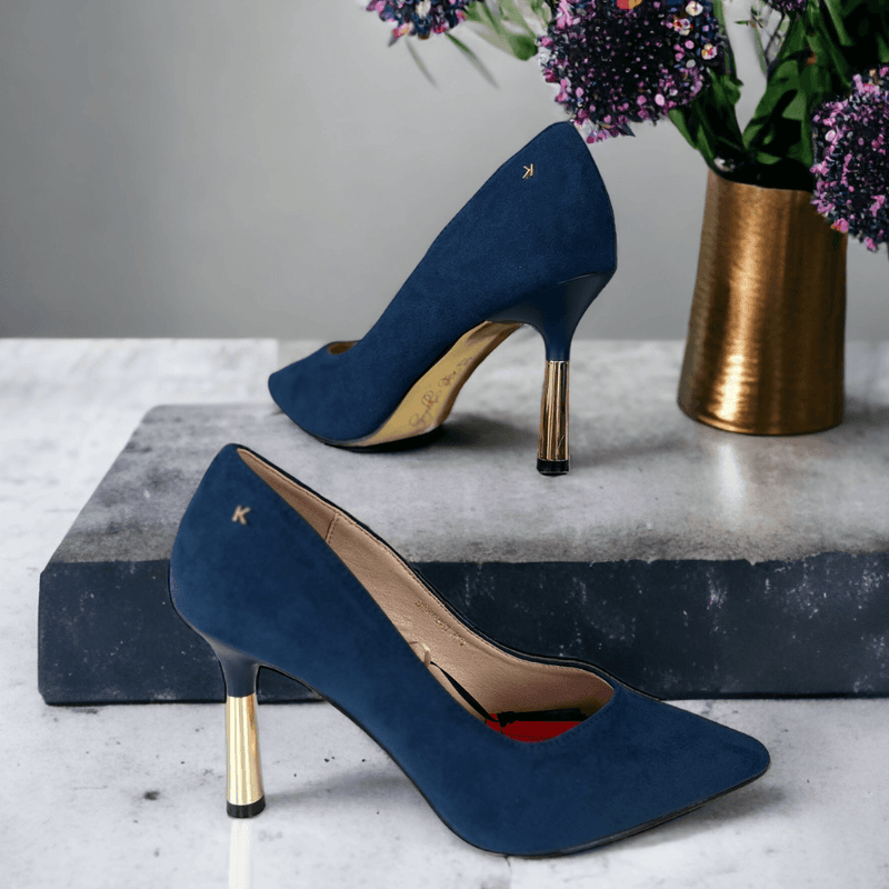 Womens Kate Appleby Driffield Faux Suede Court Shoe- Sapphire - Sapphire Navy