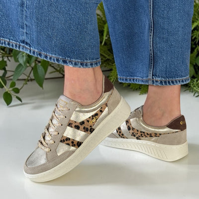 Womens Gola Superslam Blaze II Trainers - Gold