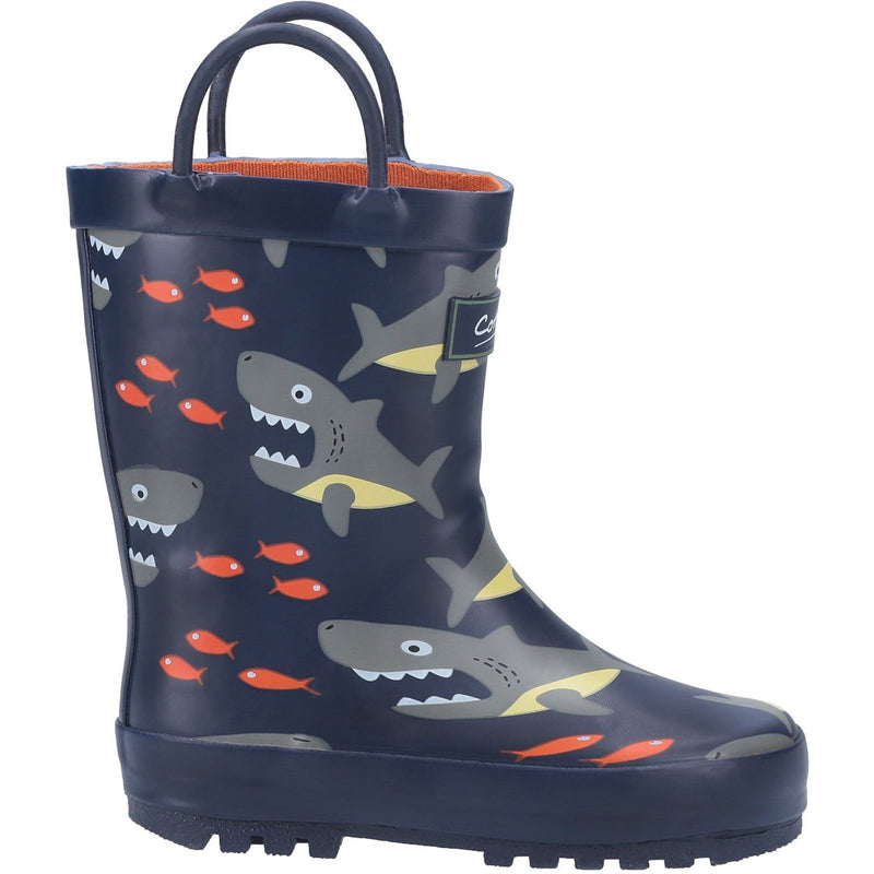 Kids Cotswold Puddle Wellingtons - Shark