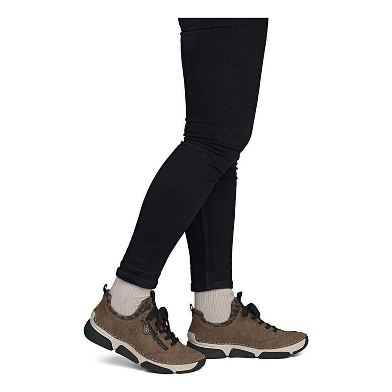 Womens Rieker 45973 Wood Trainers - Wood