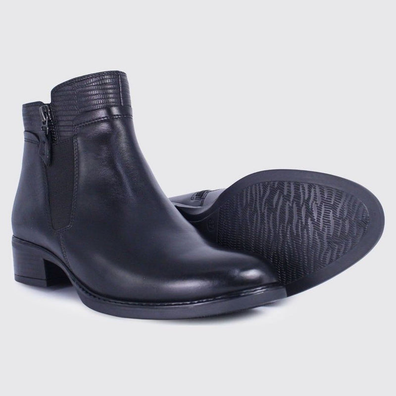 Womens Dubarry Cierra Leather Ankle Boots - Black