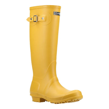 Womens Cotswold Sandringham Waterproof Wellingtons - Mustard