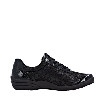 Womens Remonte R7637 Black Trainers - Black