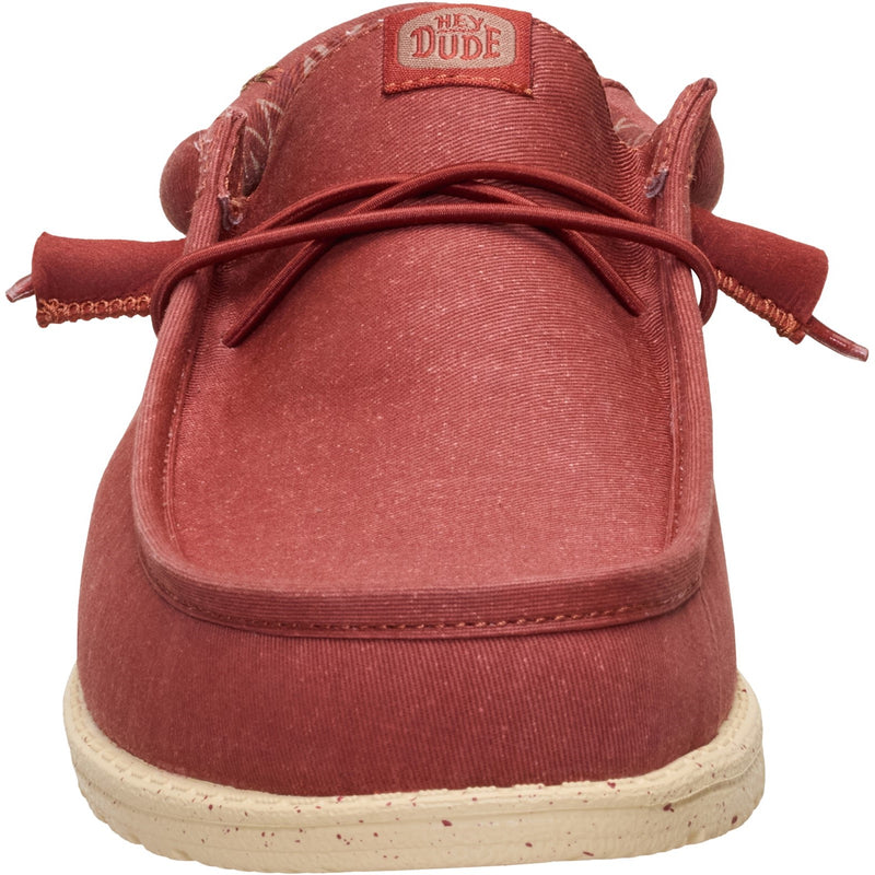Mens Heydude Burnt Red Wally Stretch Canvas - Burnt Red
