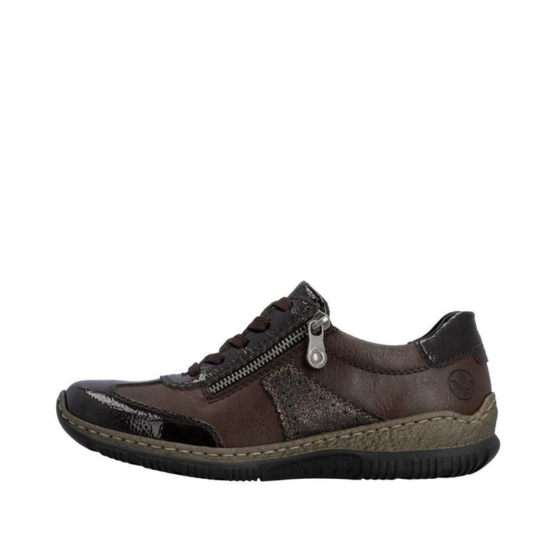 Womens Rieker N3200 Espresso Trainers - Espresso