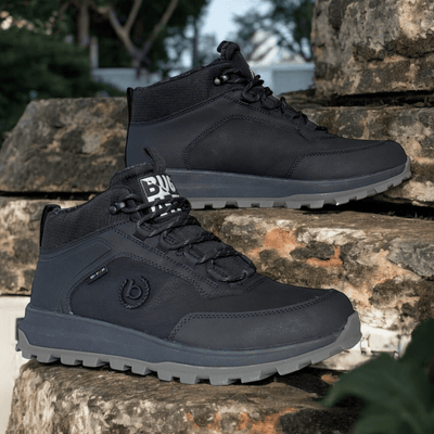 Mens Bugatti ANP31 Black Water Resistant Lace Up Boots - Black