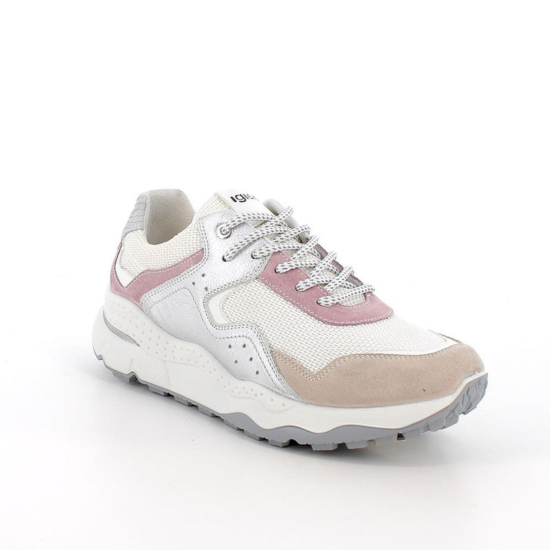 Womens Igi & Co White And Silver Trainers - White And Silver
