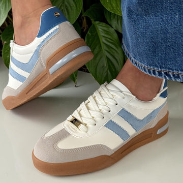 Womens Lloyd & Pryce McGhen Trainers - Bluetz Stripe