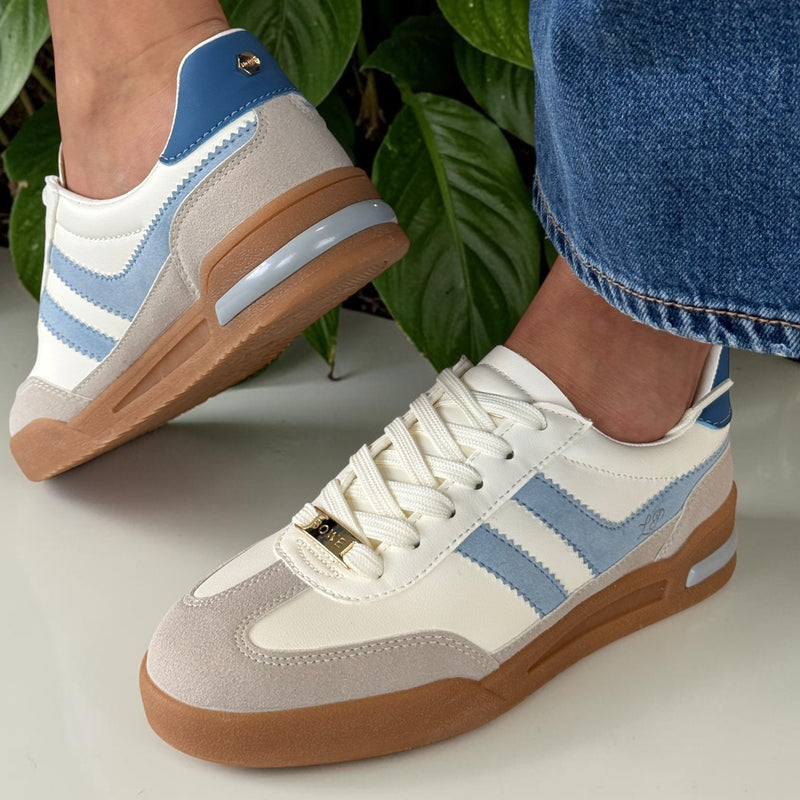 Womens Lloyd & Pryce McGhen Trainers - Bluetz Stripe
