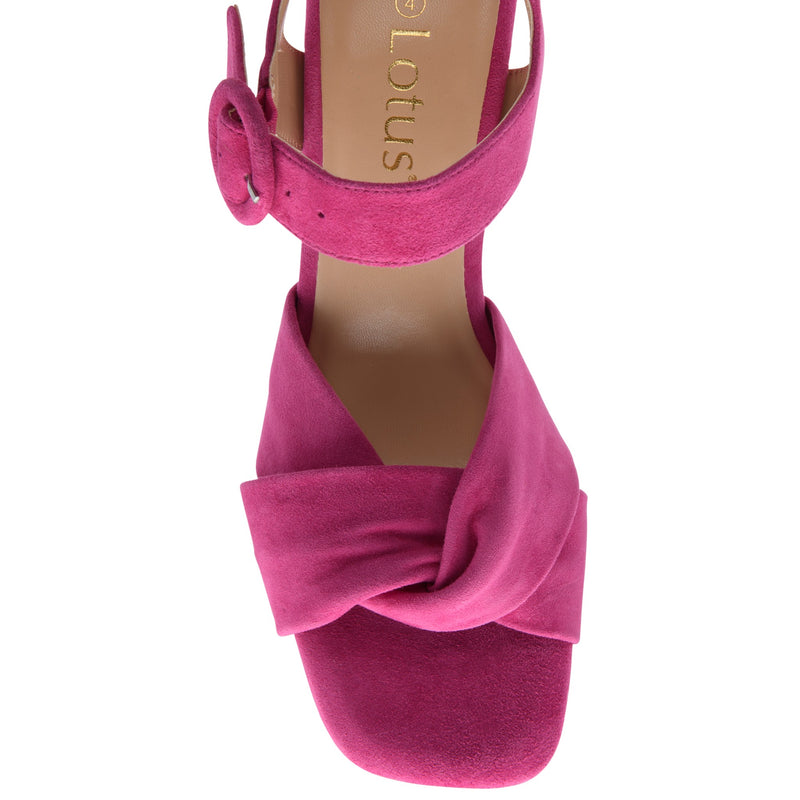 Womens Lotus ULS622 Maria Open-Toe Sandals - Pink
