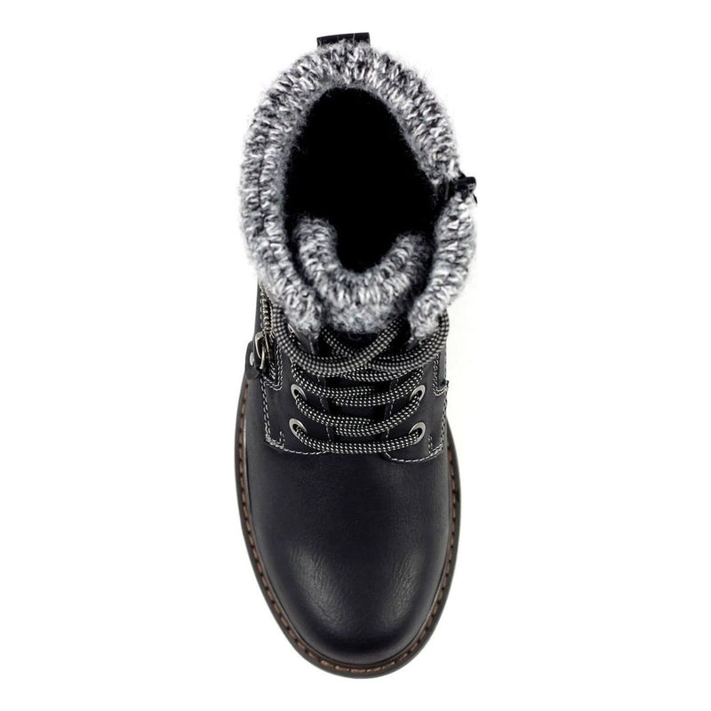 Womens Lunar Benson III Black Waterproof Ankle Boots - Black