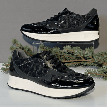 Womens Pitillos 10905 Quilted Trainers - Black