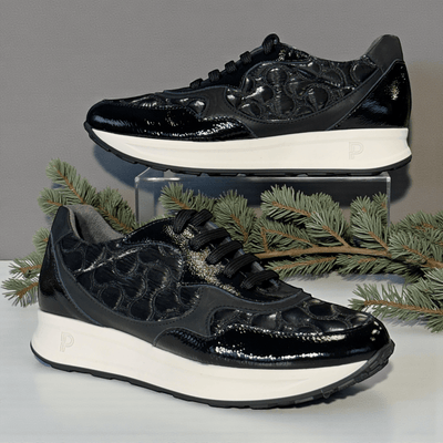 Womens Pitillos 10905 Quilted Trainers - Black