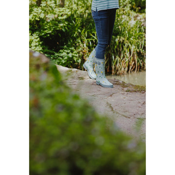 Womens Cotswold Wildflower Tall Wellingtons - Mint