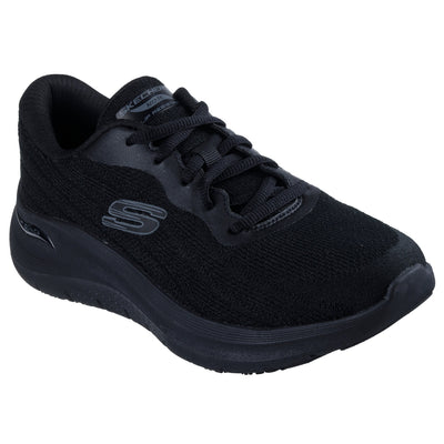 Womens Skechers 108266EC Atheletic Arch Fit Trainer - Black - Black