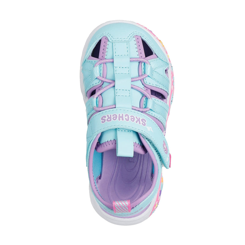 Girls Skechers 303162N Play Scene Splash Sandals - Infant - Turquoise