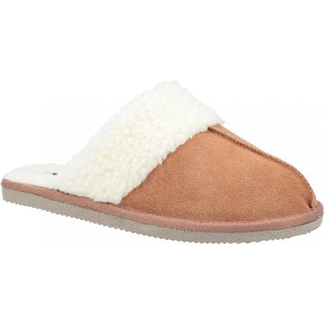 Womens Hush Puppies Ladies Arianna Mule Slippers - Tan
