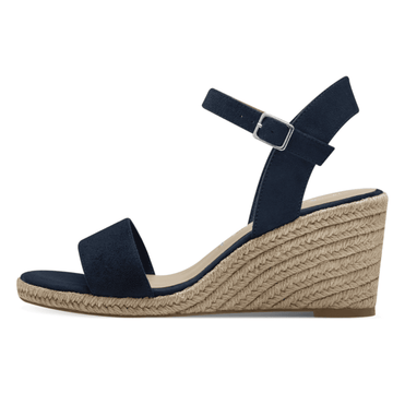 Womens Tamaris 28300 Wedge Espadrille Sandals - Navy