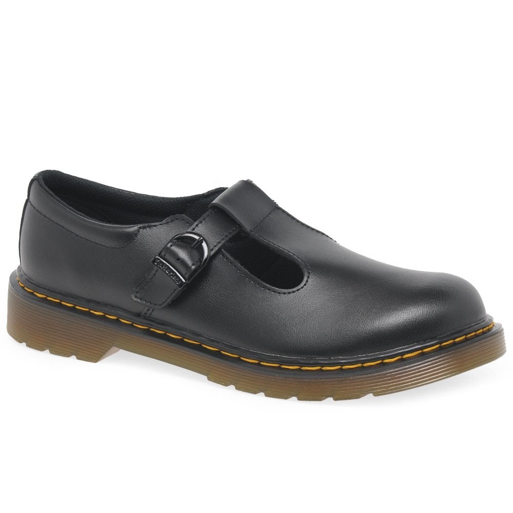 Dr Martens Junior Polley Black T-Bar
