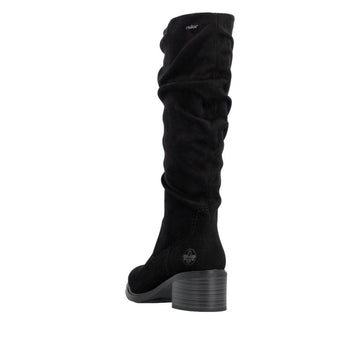 Womens Rieker 74192 Long Boots - Black
