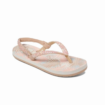 Reef Kids Infant Junior Little Stargazer Prints Flip Flops Sandals - Natural - Cream