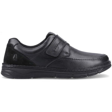 Mens Hush Puppies Forde Touch Fastening Casual Shoes - Black