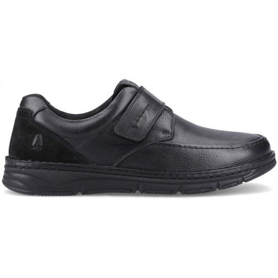 Mens Hush Puppies Forde Touch Fastening Casual Shoes - Black