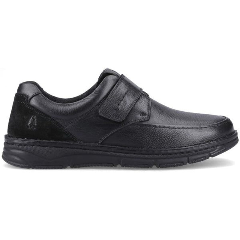 Mens Hush Puppies Forde Touch Fastening Casual Shoes - Black